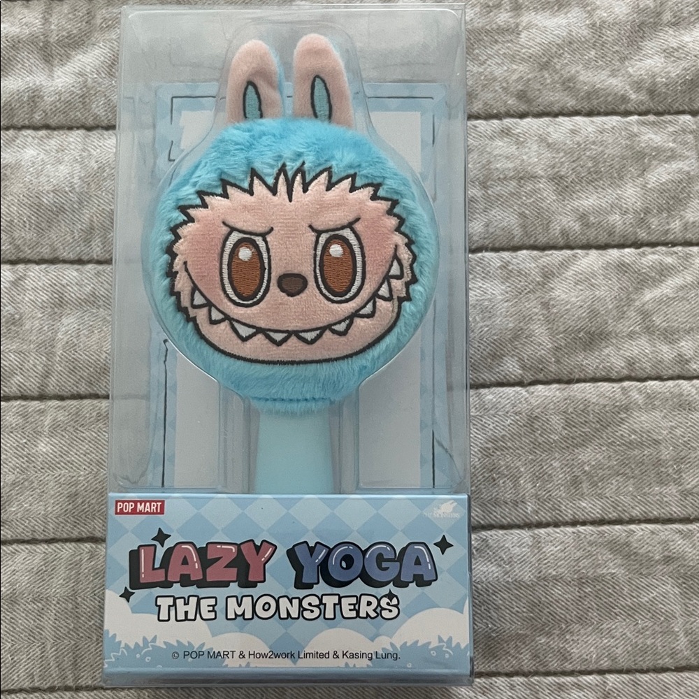 Pop Mart Lazy Yoga The Monsters Kids Bath Brush - Blue